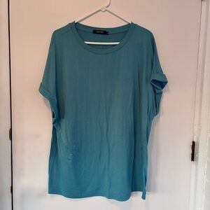 Women's XL Teal Short Sleeve Top